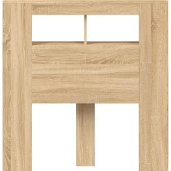 vidaXL Hoofdeinde met LED 100x18,5x103,5 cm bewerkt hout sonoma eiken