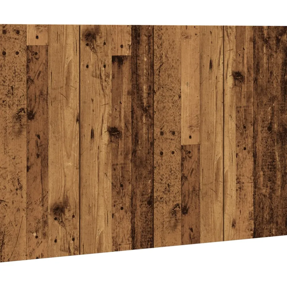 vidaXL Hoofdeinde 120x1,5x80 cm bewerkt hout oud houtkleurig
