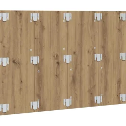 vidaXL Hoofdeinde 120x1,5x80 cm bewerkt hout artisanaal eikenkleur