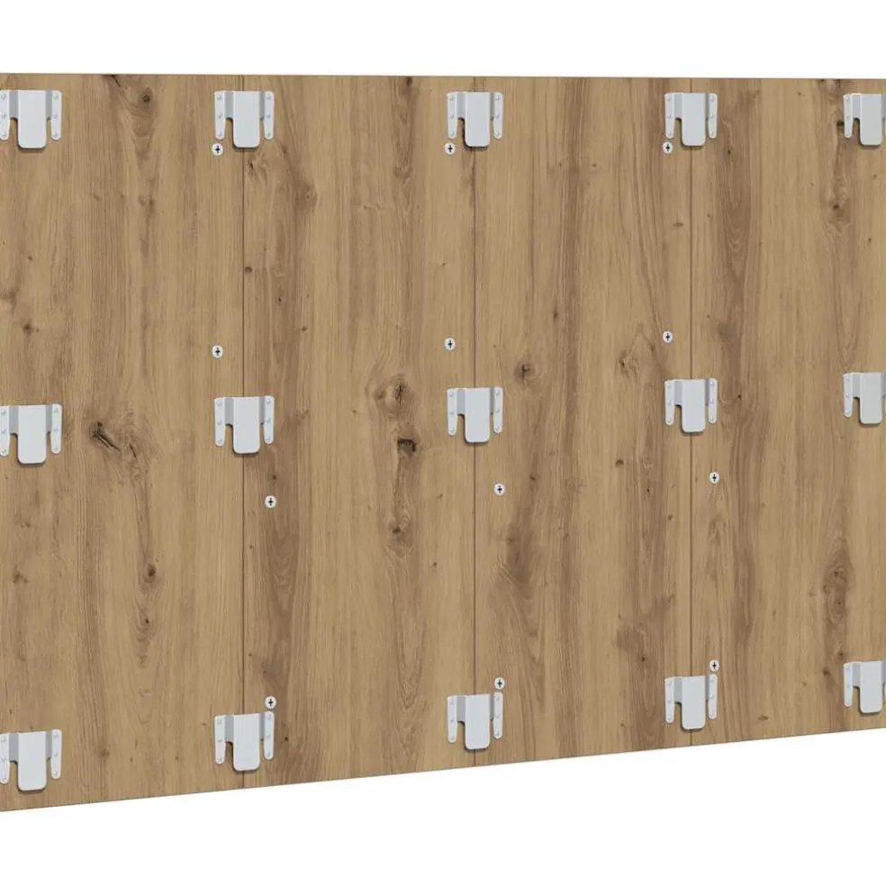 vidaXL Hoofdeinde 120x1,5x80 cm bewerkt hout artisanaal eikenkleur