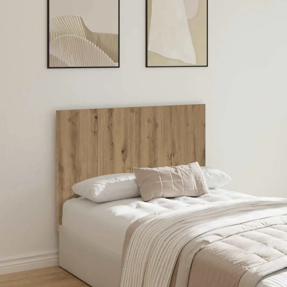 vidaXL Hoofdeinde 120x1,5x80 cm bewerkt hout artisanaal eikenkleur