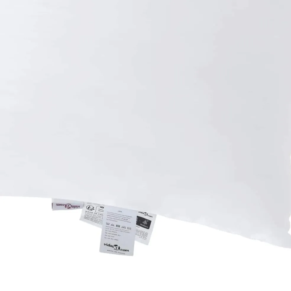 vidaXL Hoofdkussen 60 x 40 x 20 cm Polyester Wit