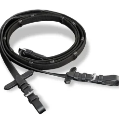 vidaXL Hoofdstel leer met gecombineerde neusriem, teugels en bit zwart cob