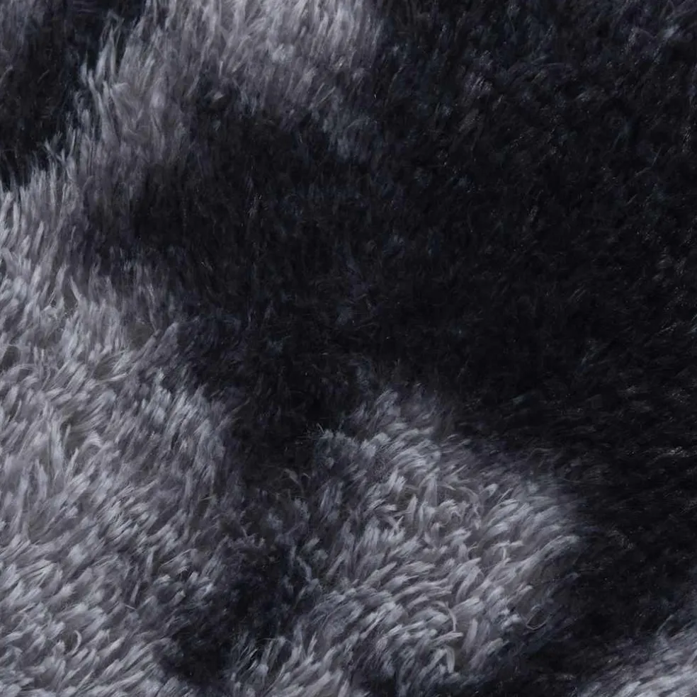 vidaXL Hoogpolig vloerkleed NAVARRA 60x100 cm polyester donkergrijs