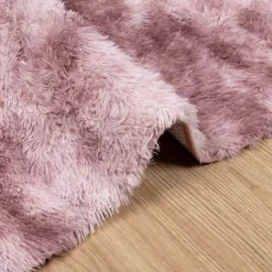vidaXL Hoogpolig vloerkleed NAVARRA 60x100 cm polyester stoffig roze