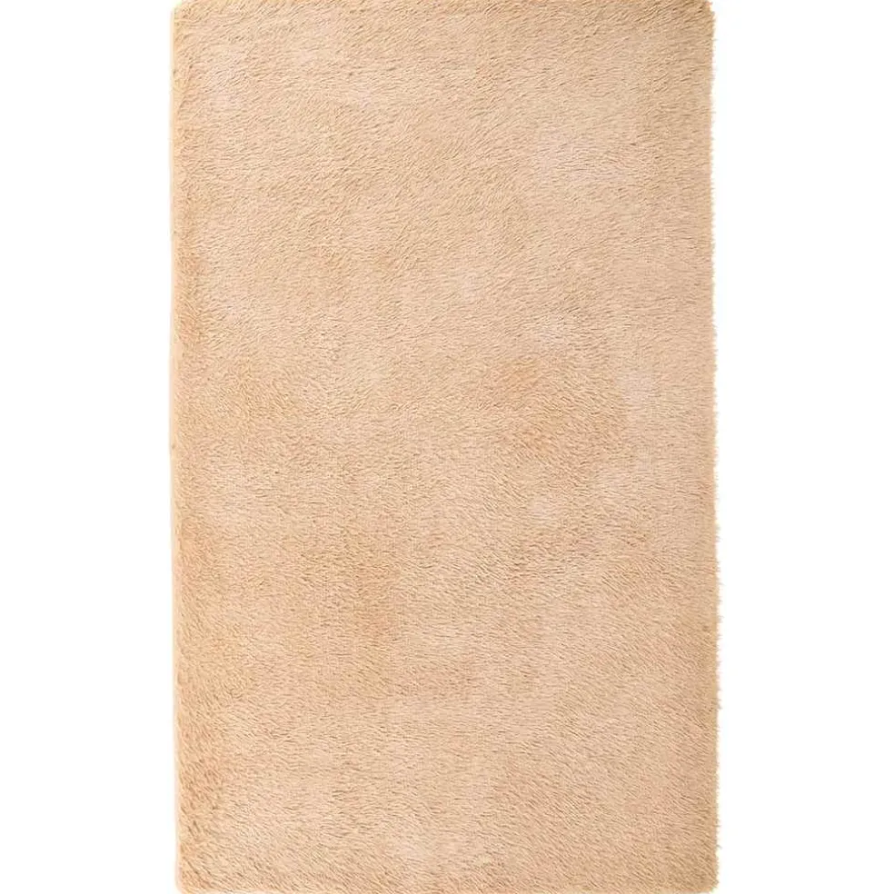 vidaXL Hoogpolig vloerkleed NAVARRA 60x100 cm polyester beige