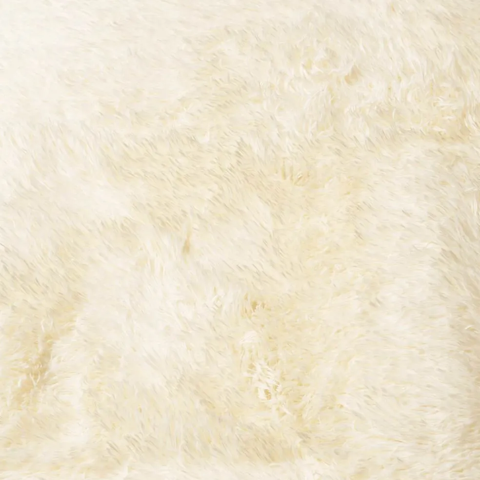 vidaXL Hoogpolig vloerkleed NAVARRA 60x100 cm polyester crèmekleurig