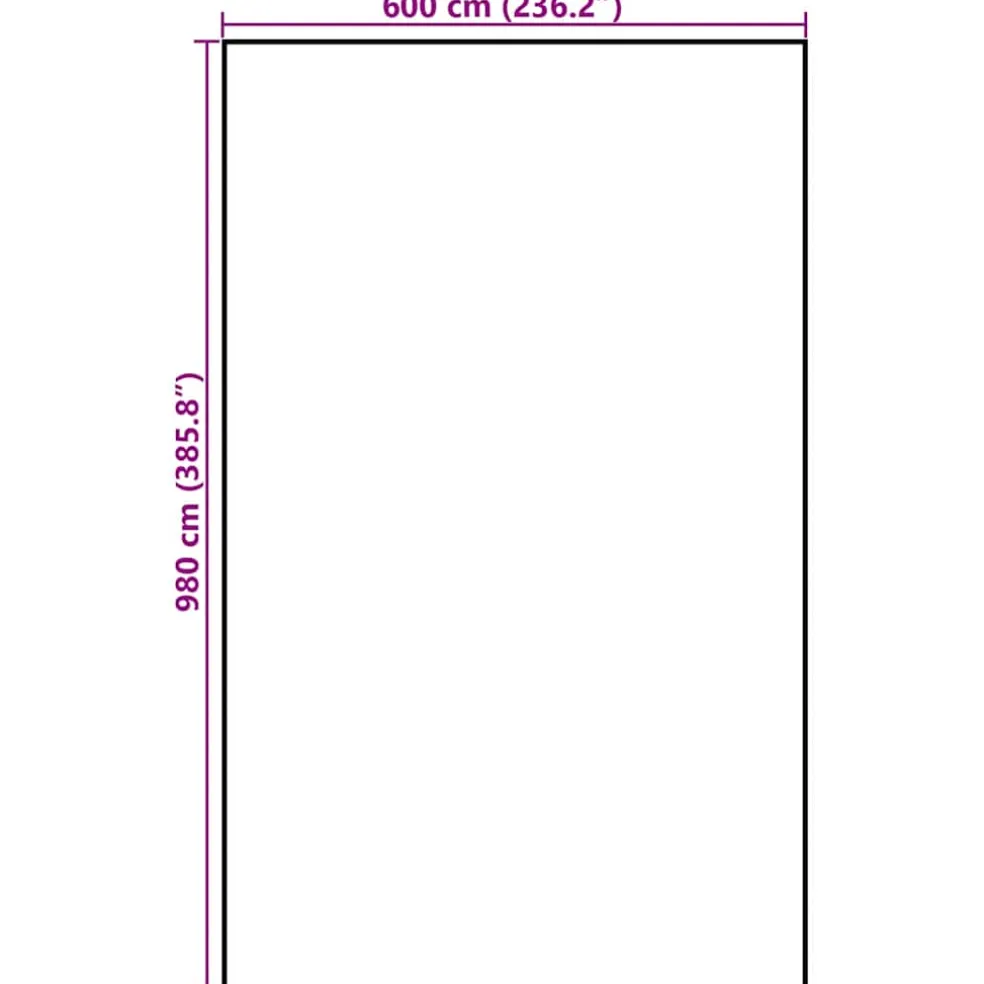 vidaXL Hooibergzeil 9,8x6 m 140 g/m² polypropyleen