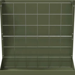 vidaXL Hooi Feeder Olijfgroen 71 x 33 x 70 cm 5 kg Koudgewalst Staal