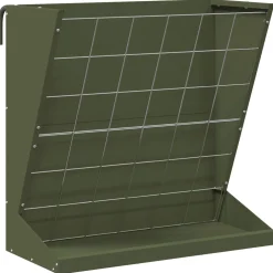 vidaXL Hooi Feeder Olijfgroen 71 x 33 x 70 cm 5 kg Koudgewalst Staal