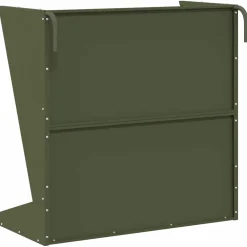 vidaXL Hooi Feeder Olijfgroen 71 x 33 x 70 cm 5 kg Koudgewalst Staal