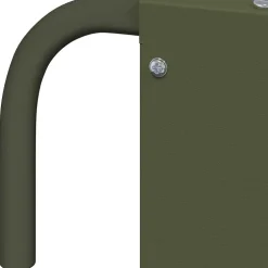 vidaXL Hooi Feeder Olijfgroen 71 x 33 x 70 cm 5 kg Koudgewalst Staal