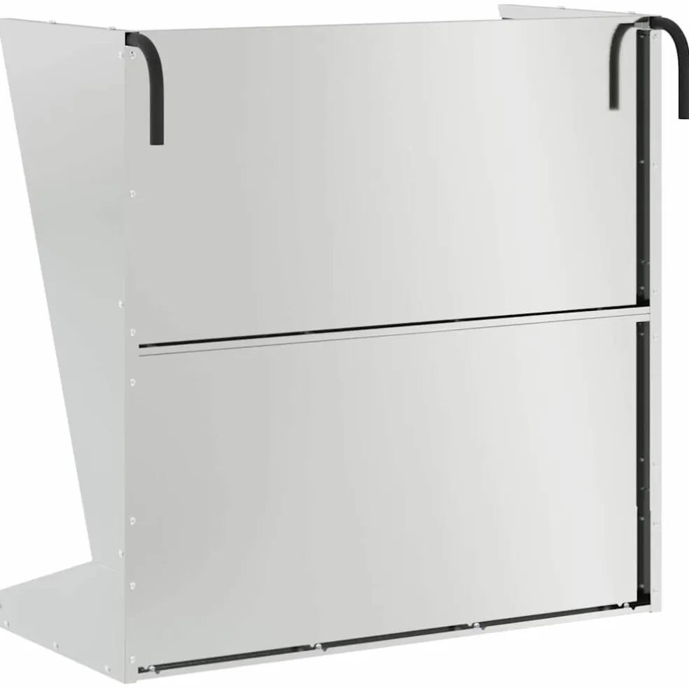 vidaXL Hooi Feeder zilver 71 x 33 x 70 cm 5 kg Gegalvaniseerd staal