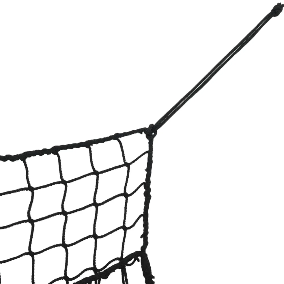 vidaXL Hooinetten 2 st 90x60 cm rechthoekig polypropeen zwart
