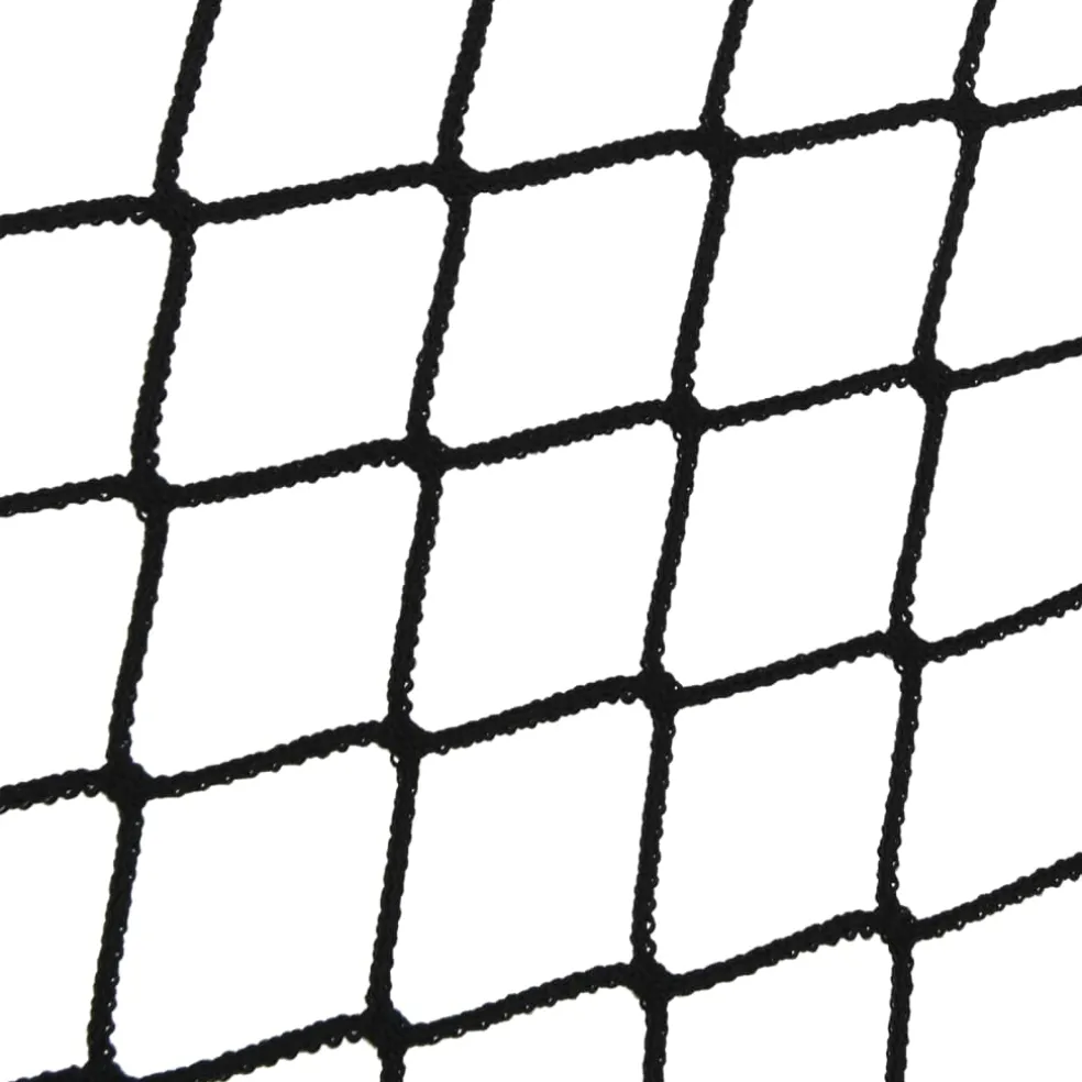 vidaXL Hooinetten 2 st 90x60 cm rechthoekig polypropeen zwart