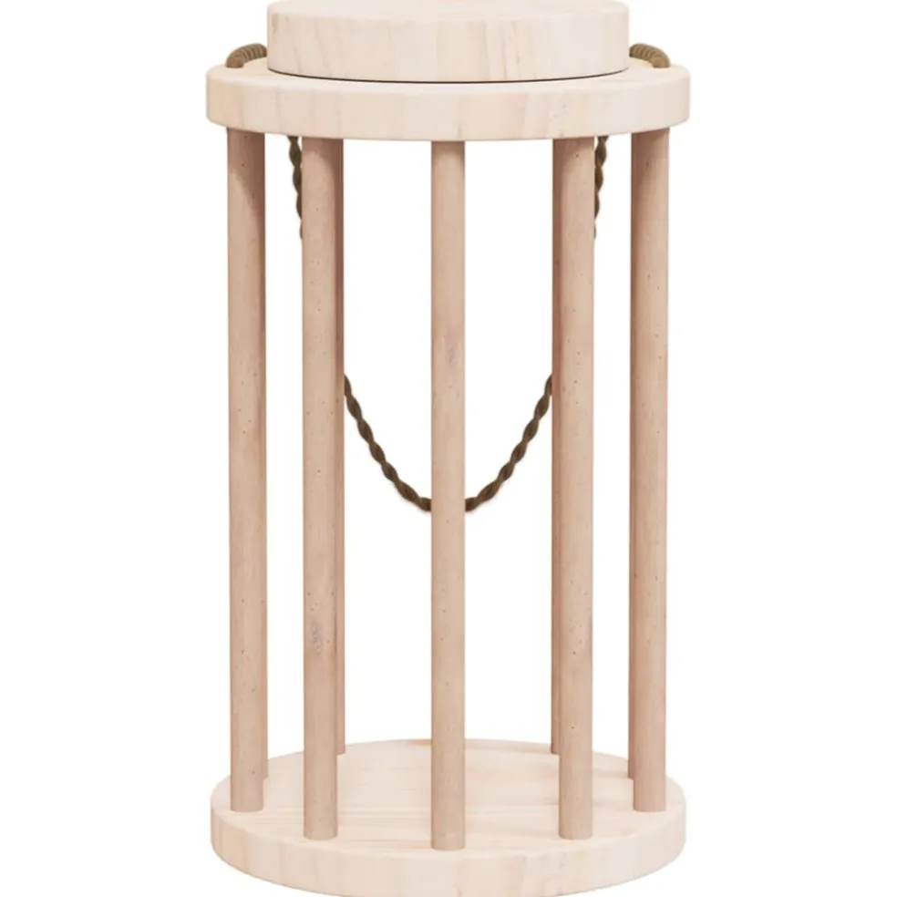 vidaXL Hooiruif voor konijnen Ø15x25,5 cm massief vurenhout