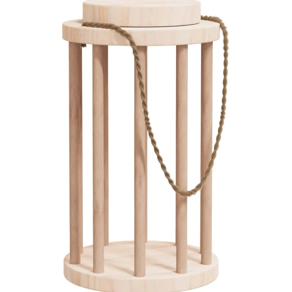 vidaXL Hooiruif voor konijnen Ø15x25,5 cm massief vurenhout