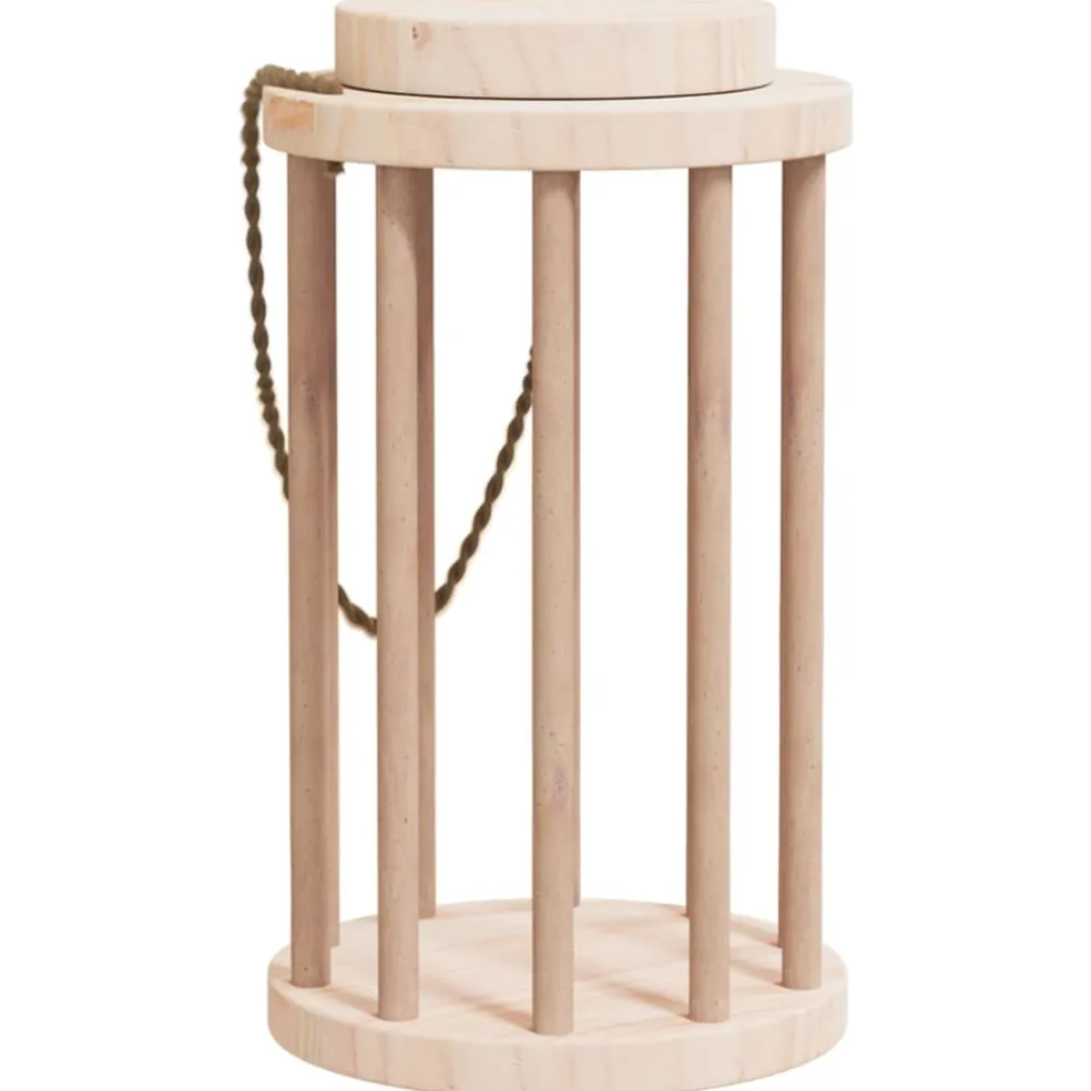 vidaXL Hooiruif voor konijnen Ø15x25,5 cm massief vurenhout