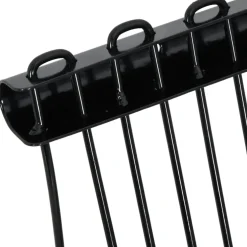 vidaXL Hooivorkkop met 18 tanden staal zwart
