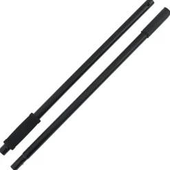 vidaXL Hooivorksteel Ø3,5x127,5 cm zwart staal