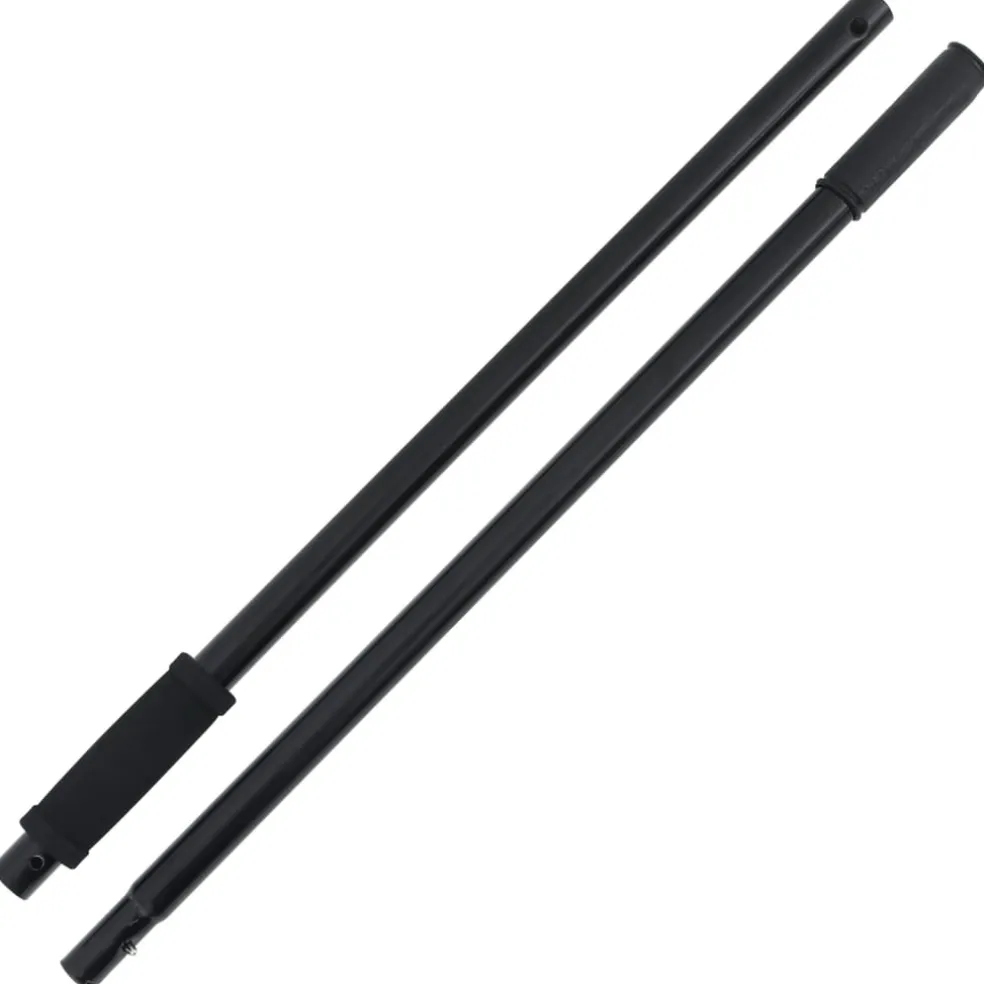 vidaXL Hooivorksteel Ø3,5x127,5 cm zwart staal