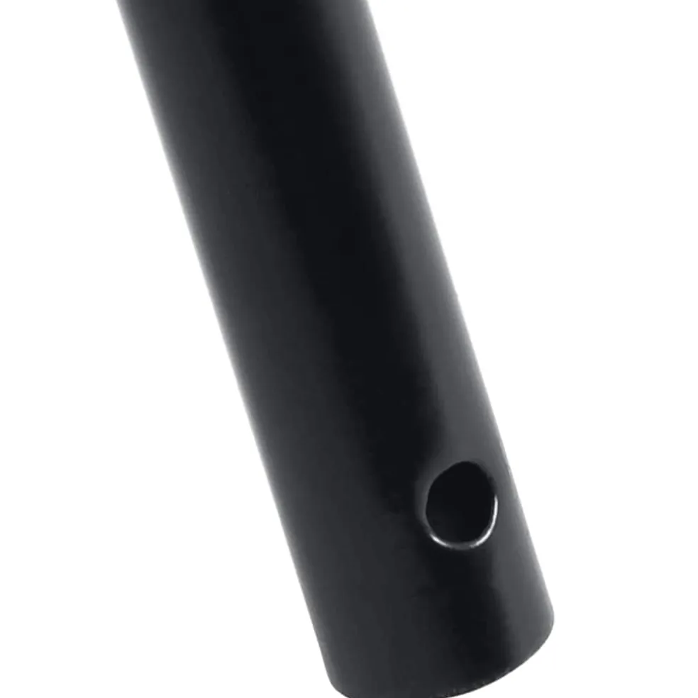 vidaXL Hooivorksteel Ø3,5x127,5 cm zwart staal