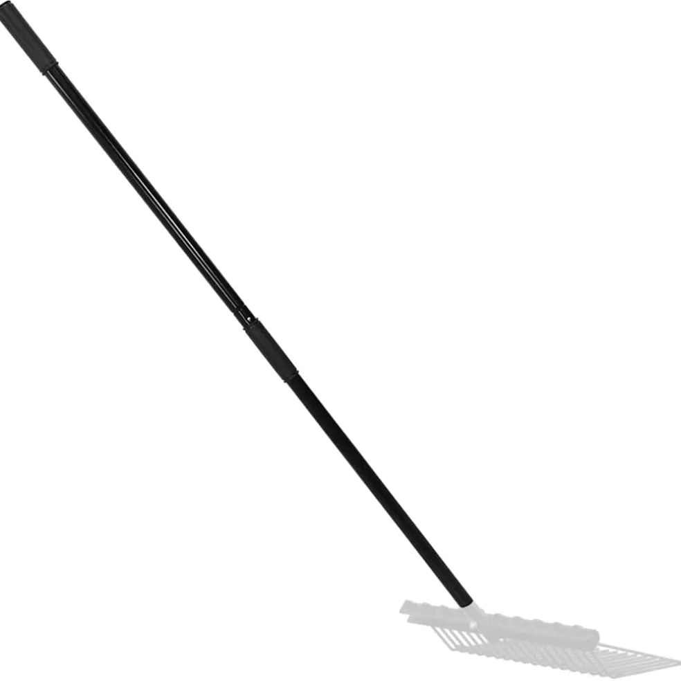 vidaXL Hooivorksteel Ø3,5x127,5 cm zwart staal