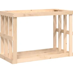 vidaXL Houtblokhouder 108x52x74 cm massief grenenhout