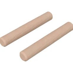 vidaXL Houten Dowels 2 st Naturel Ø 6 x 40 mm Massief Hout
