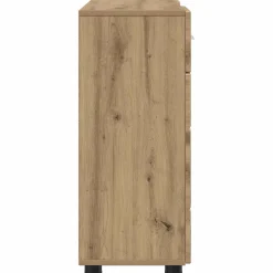 vidaXL Houten Kast Artisan Eiken Bewerkt hout