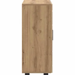 vidaXL Houten Kast Artisan Eiken Bewerkt hout