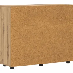 vidaXL Houten Kast Artisan Eiken Bewerkt hout