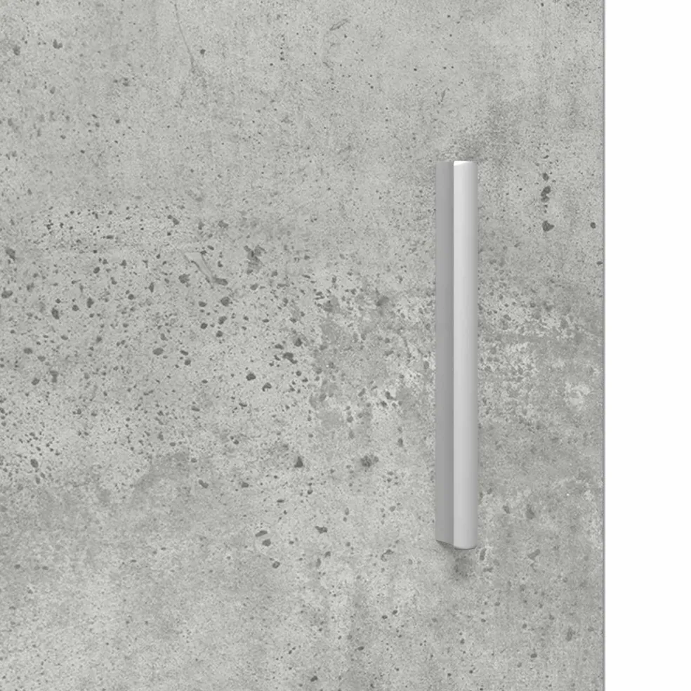 vidaXL Houten Kast Beton Grijs Bewerkt hout