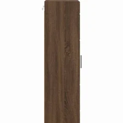 vidaXL Houten Kast Bruin Eiken Bewerkt hout