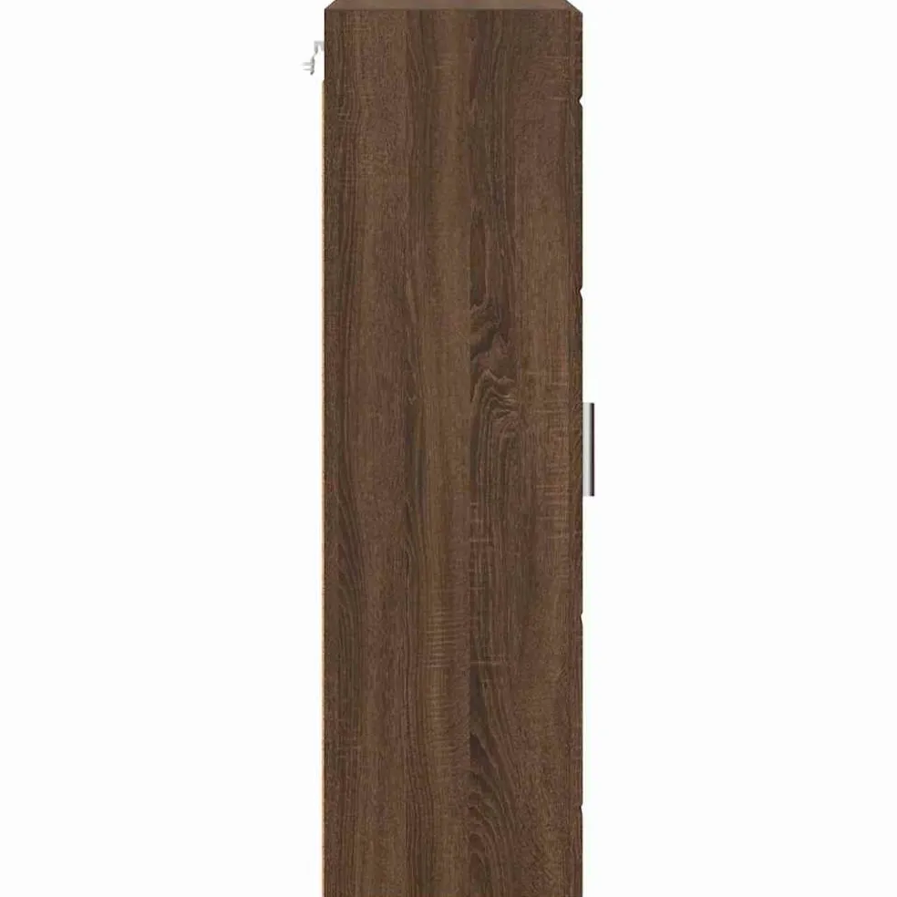 vidaXL Houten Kast Bruin Eiken Bewerkt hout
