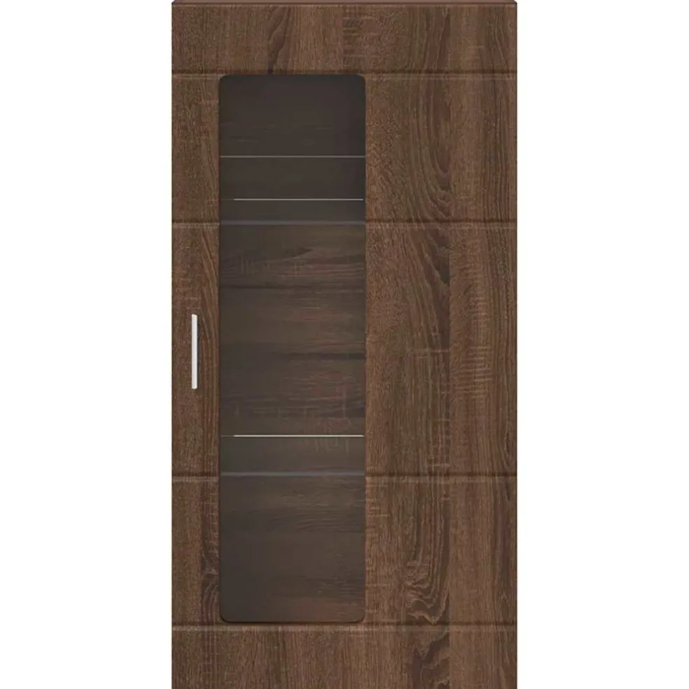vidaXL Houten Kast Bruin Eiken Bewerkt hout