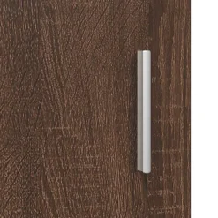vidaXL Houten Kast Bruin Eiken Bewerkt hout