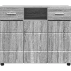 vidaXL Houten Kast Grijs Sonoma Bewerkt hout