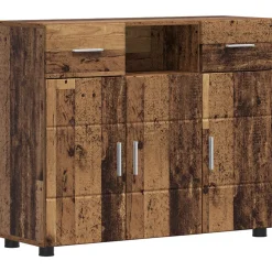 vidaXL Houten Kast Oudhout Bewerkt hout