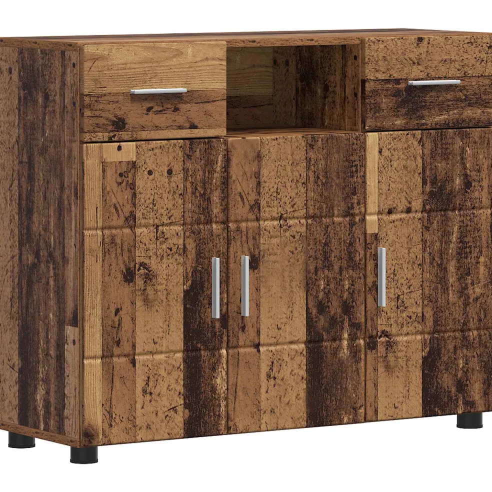 vidaXL Houten Kast Oudhout Bewerkt hout