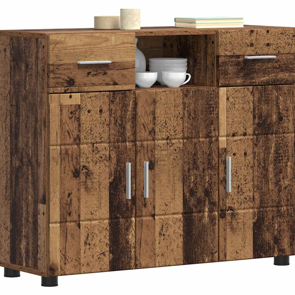 vidaXL Houten Kast Oudhout Bewerkt hout
