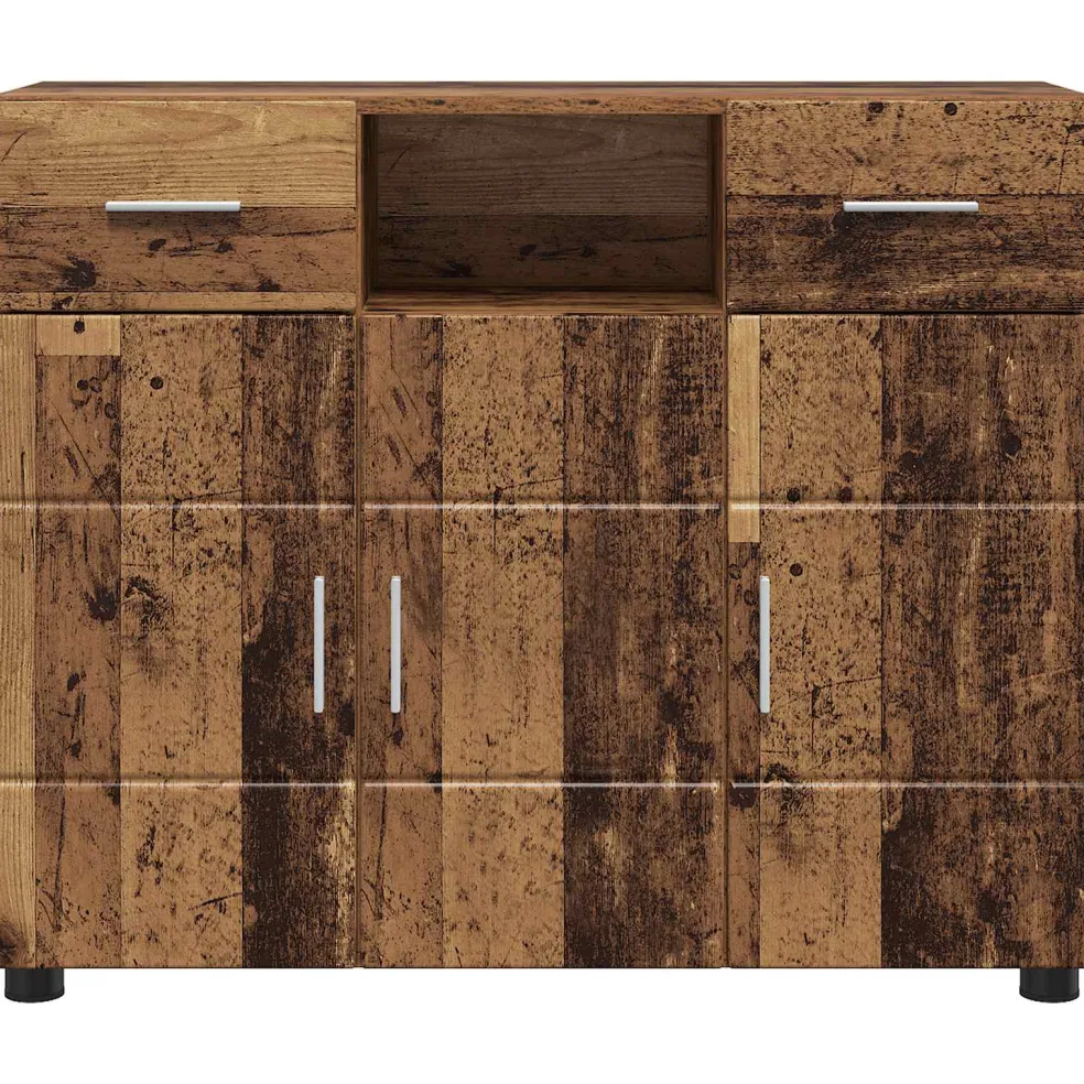 vidaXL Houten Kast Oudhout Bewerkt hout