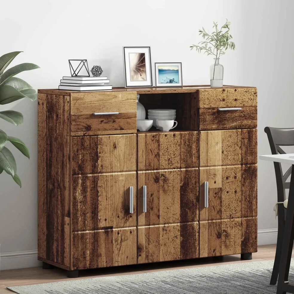 vidaXL Houten Kast Oudhout Bewerkt hout