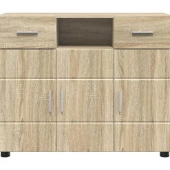 vidaXL Houten Kast Sonoma Eiken Bewerkt hout