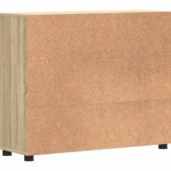 vidaXL Houten Kast Sonoma Eiken Bewerkt hout