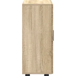 vidaXL Houten Kast Sonoma Eiken Bewerkt hout