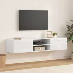 vidaXL Houten Kast 150 x 39 x 30 cm Beton Grijs Bewerkt hout