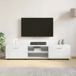 vidaXL Houten Kast 150 x 39 x 30 cm Beton Grijs Bewerkt hout