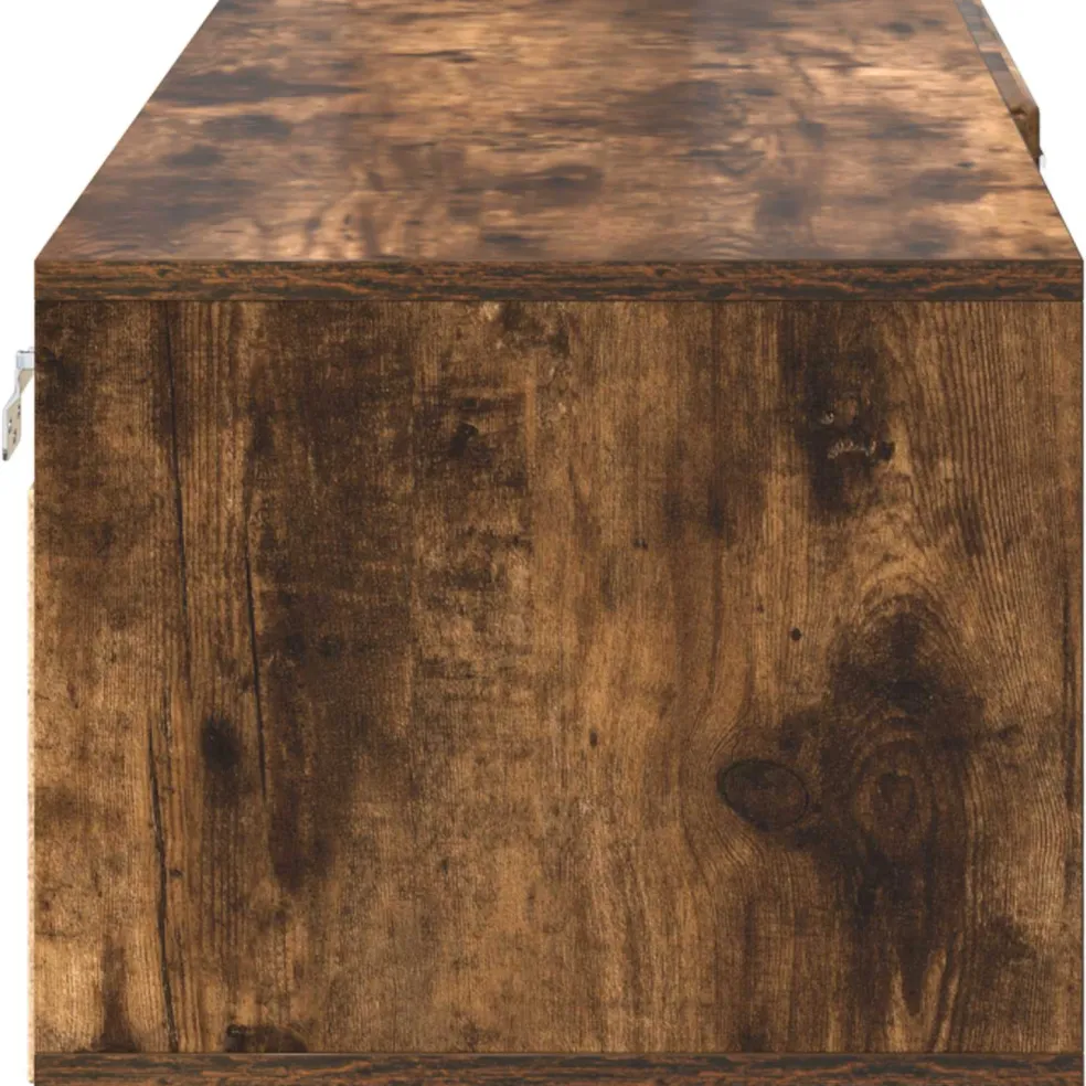 vidaXL Houten Kast 100,5 x 39 x 30 cm Gerookt eiken Bewerkt hout