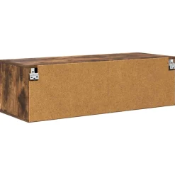 vidaXL Houten Kast 100,5 x 39 x 30 cm Gerookt eiken Bewerkt hout